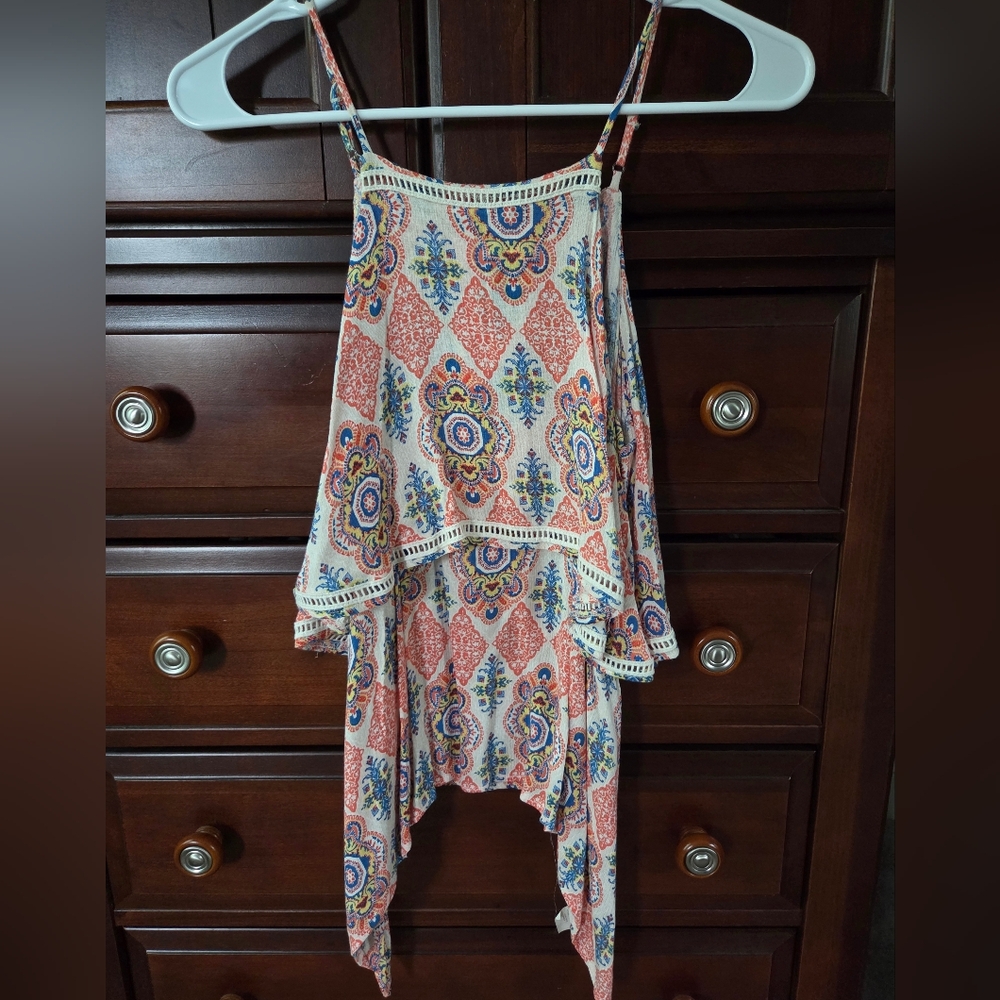 Floral Patterned Tank Top
